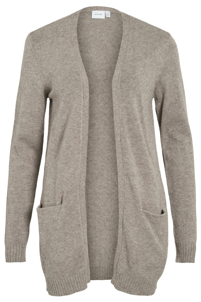 VIRIL OPEN L/S KNIT CARDIGAN - NOOS 14044041 Falcon/ MELANGE
